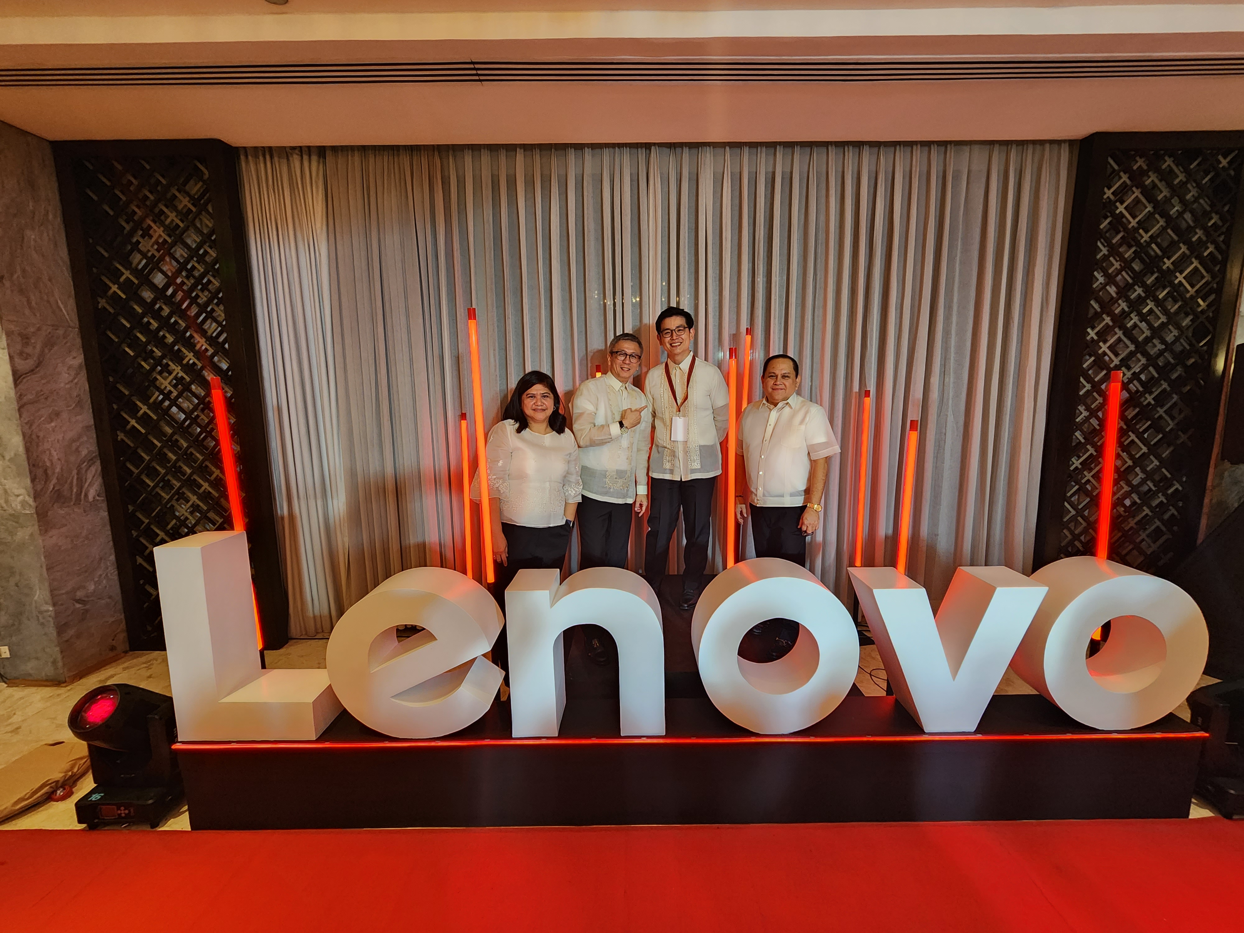 Ng Khai attending the Lenovo Partner's Night in Manila, Philippines